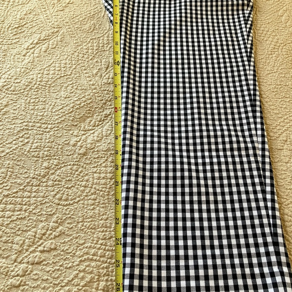 Black and White Checked Ankle Pants - Picture 4 of 4